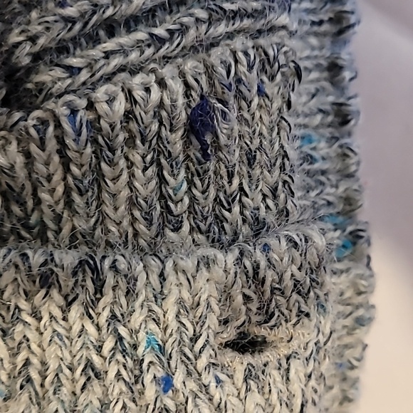 St. Michael Blue Gray Cardigan ~ Silver Buttons ~Puffy Sleeves ~ Made in the UK - Picture 13 of 15